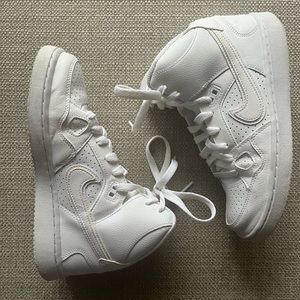 Nike high tops, 4.5 youth, white!